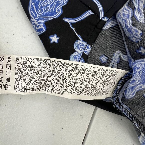 Forever 21 M Zodiac Crop Cami Top Black Blue Celestial Astrological Signs Y2K - Picture 6 of 9